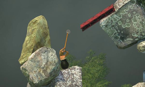 Getting Over It But I Need Binoculars To Play - MODDED Getting Over It With  Bennett Foddy 